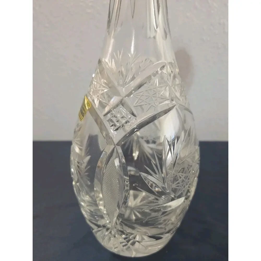Vintage Lausitzer 24% Lead Crystal Decanter Made in German Democratic Republic